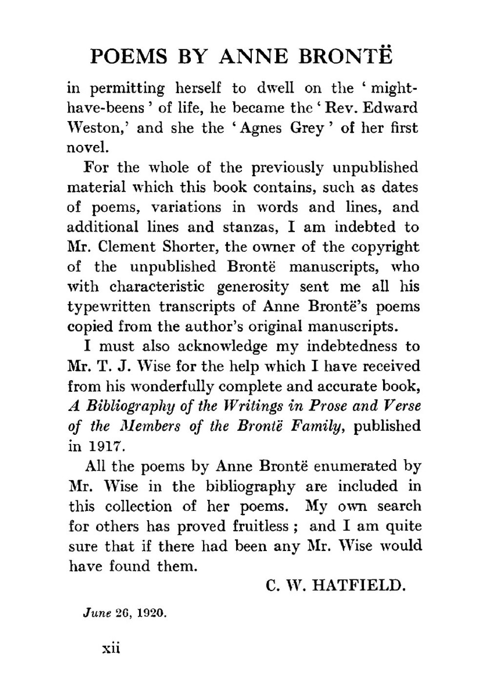 The complete poems of Anne Bronte | Anne Brontë