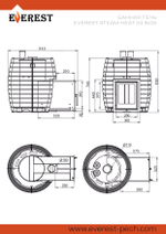 Печь для бани Эверест "Steam Heat" 24 INOX