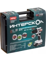 Аккумуляторная бесщеточная дрель-шуруповерт Интерскол ДАУ-13/18В 50 Li-ion АПИ (кейс, 2 аккум. 2Ач, ЗУ) 802.2.2.70