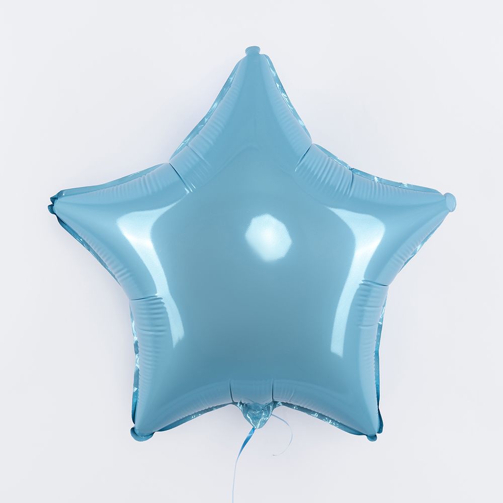 F Шар Звезда 18''/46 см, Голубой Сатин (БГ-15) 