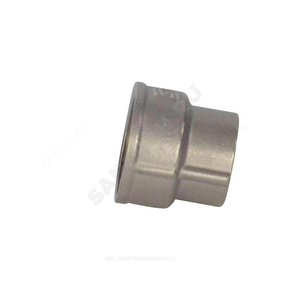 Муфта латунь никель переходная Ду 25х20 (1"х3/4") ВР/ВР SantechSystems