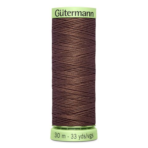 Нить Top Stitch 30/30 м для декоративной отстрочки, Gutermann, 446 сигнальный коричневый