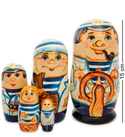 Народные промыслы МР-24/ 90-C Матрешка 5м «Профессия» мал.