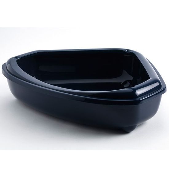 Открытый угловой туалет comer tray, цвет черника, 55,2х45х13,7 см