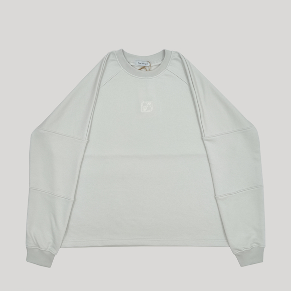 Raglan Sweatshirt LOGO Grey Glacier