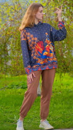 Худи «Дама с кавалером» (серия "Русский лубок")