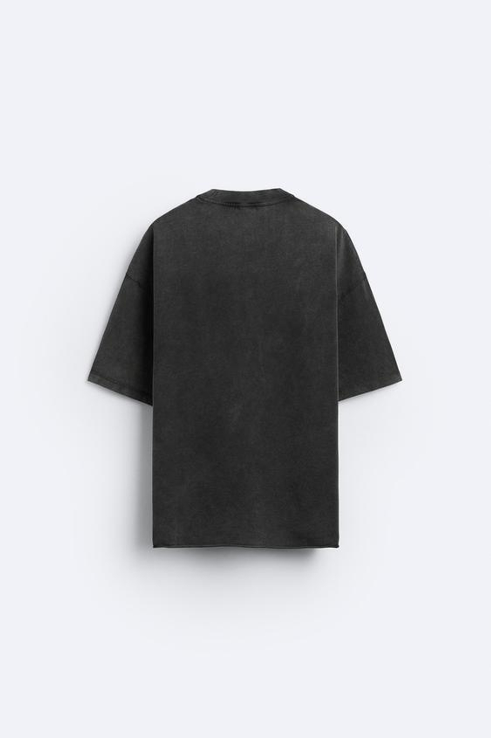 ZARA ТОЛСТОВКА В СТИЛЕ OVERSIZE С ПОТЕРТЫМ ЭФФЕКТОМ, ЧЕРНЫЙ