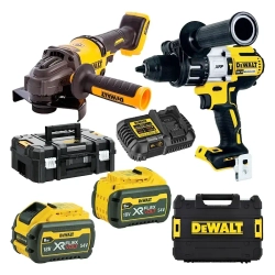 DeWalt DCK2055T2T ударный гайковерт и ушм (2 x 6 Ач, ЗУ)