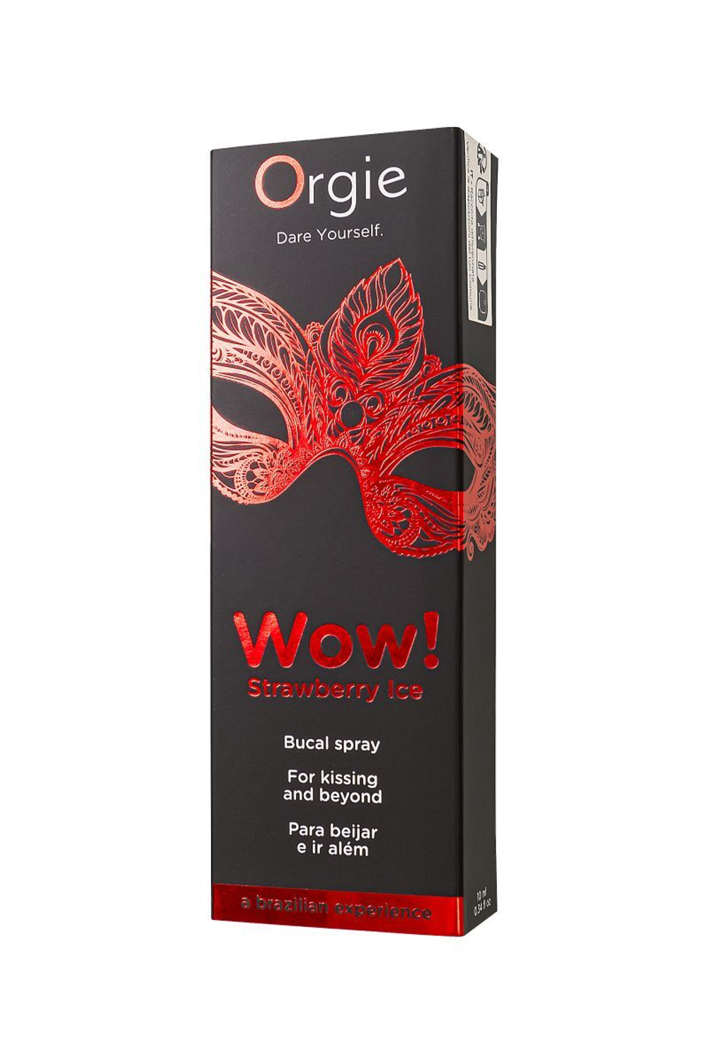 Оральный спрей ORGIE Wow! Strawberry Ice Blowjob Spray с охлаждающим и возбуждающим эффектом - 10 мл.