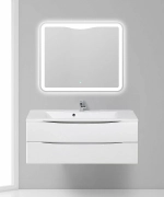 Тумба с раковиной Belbagno MARINO 120 подвесная Bianco Opaco