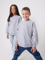 Свитшот облегченный "Серый меланж" 7+