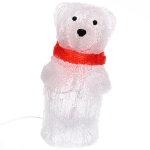 Фигура светодиодная «Мишка-малышка» 12*12*24 см, 20 ламп LED, авторежим, 220V, Белый