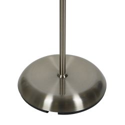 UML-T520 E27+E14 SILVER-WHITE Торшер напольный под лампу Е27 и Е14. 2х60W. Серебристый-Белый. ТМ Uniel