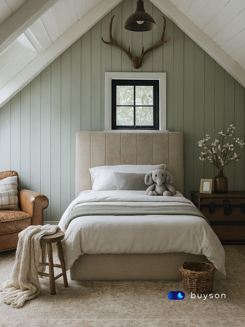 Бескаркасная кровать с матрасом BuySunny (велюр)