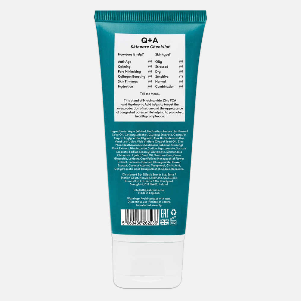 Q+A ZINC PCA Крем для лица, 75 мл