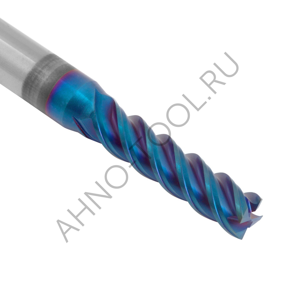 Фреза твердосплавная   6мм (L=75, l=20, хв=6) Z4 45° по закаленной стали BRHM-4EL-D6.0 HRC65 AHNO