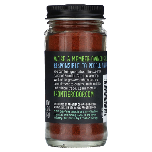 Frontier Co-op, копченая паприка, копчение над древесиной дуба, 53 г (1,87 унции)