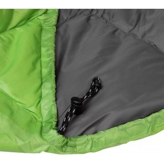 Спальный мешок пуховый PREMIER 210х72см (t-5C) зеленый (PR-SB-210x72-G)