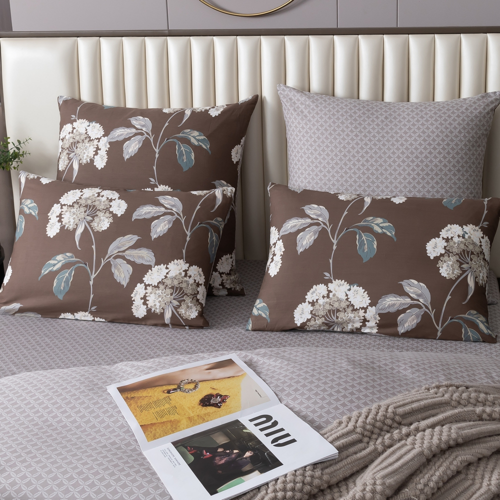 Комплект постельного белья Делюкс Сатин 100% хлопок на резинке LR509