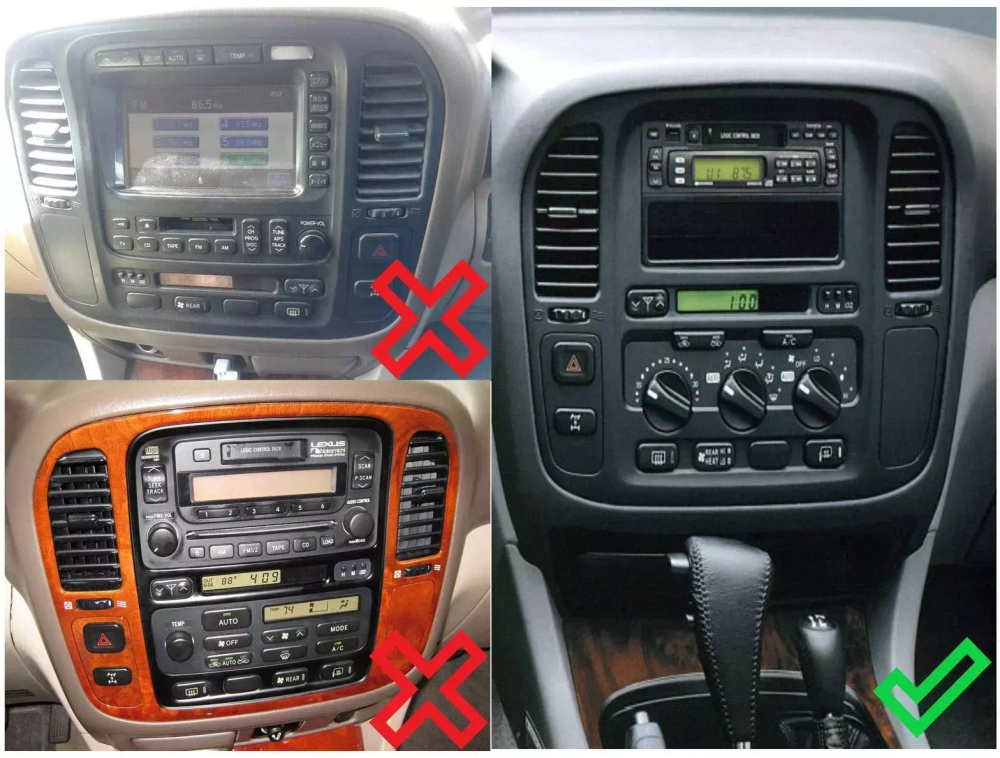 Магнитола для Toyota Land Cruiser 100 1998-2002 (три крутилки климата) - Canbox 9175 Android 10, ТОП процессор, CarPlay, 4G SIM-слот