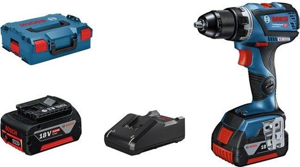 Дрель-шуруповерт аккумуляторная BOSCH GSR 18 V-60 C бесщеточная 06019G110D