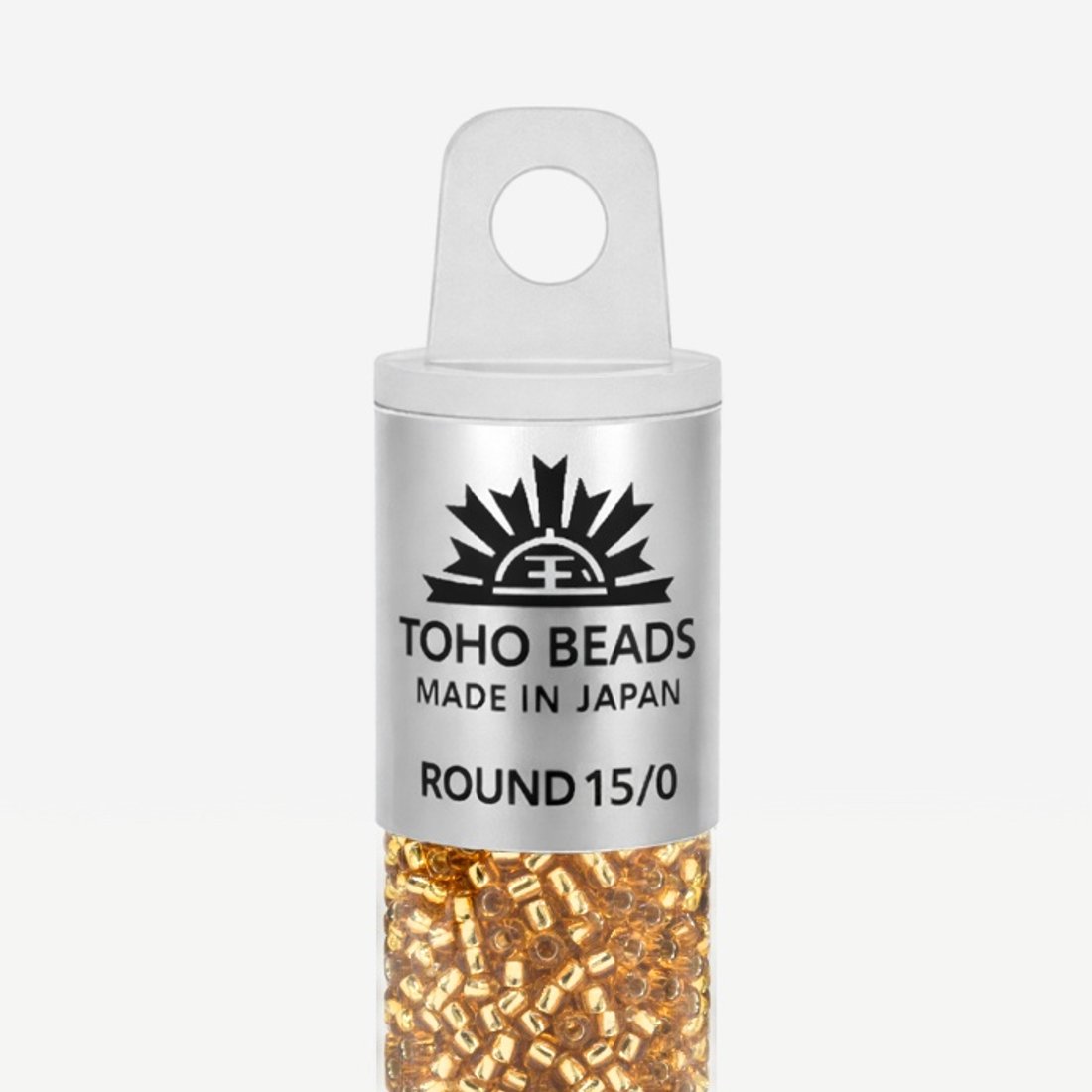 Японский бисер TOHO Round 15/0 (№22B), с внутренним серебрением, прозрачный