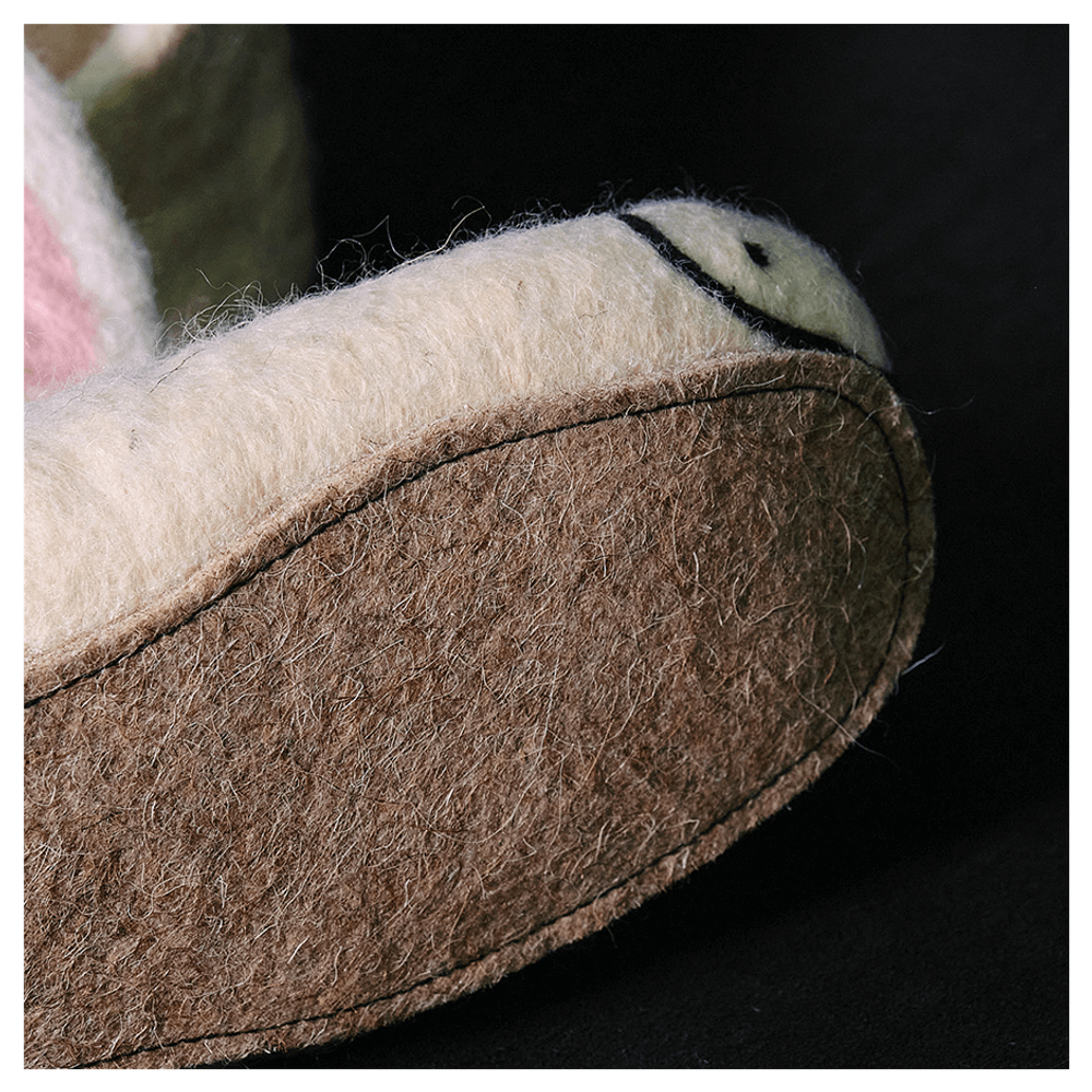 Валяные тапочки «Крольчули»