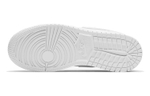 Jordan 1 Low Triple White Tumbled Leather GS