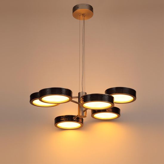 5451/99LB L-VISION  ODL_EX26 черный/никель/металл/керамика/акрил Люстра LED 99W  2000К/3000K/4000K Rivera