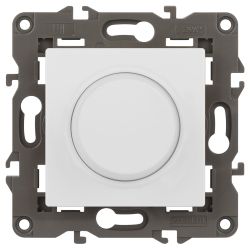 Светорегулятор ЭРА Elegance 14-4101-01М поворотно-нажимной, 400ВА 230В, белый матовый