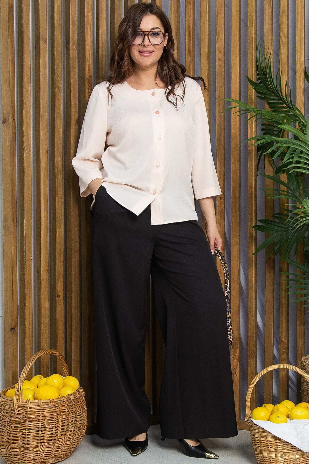 Блуза Анила (персиковая) Б13214-47М LT Collection