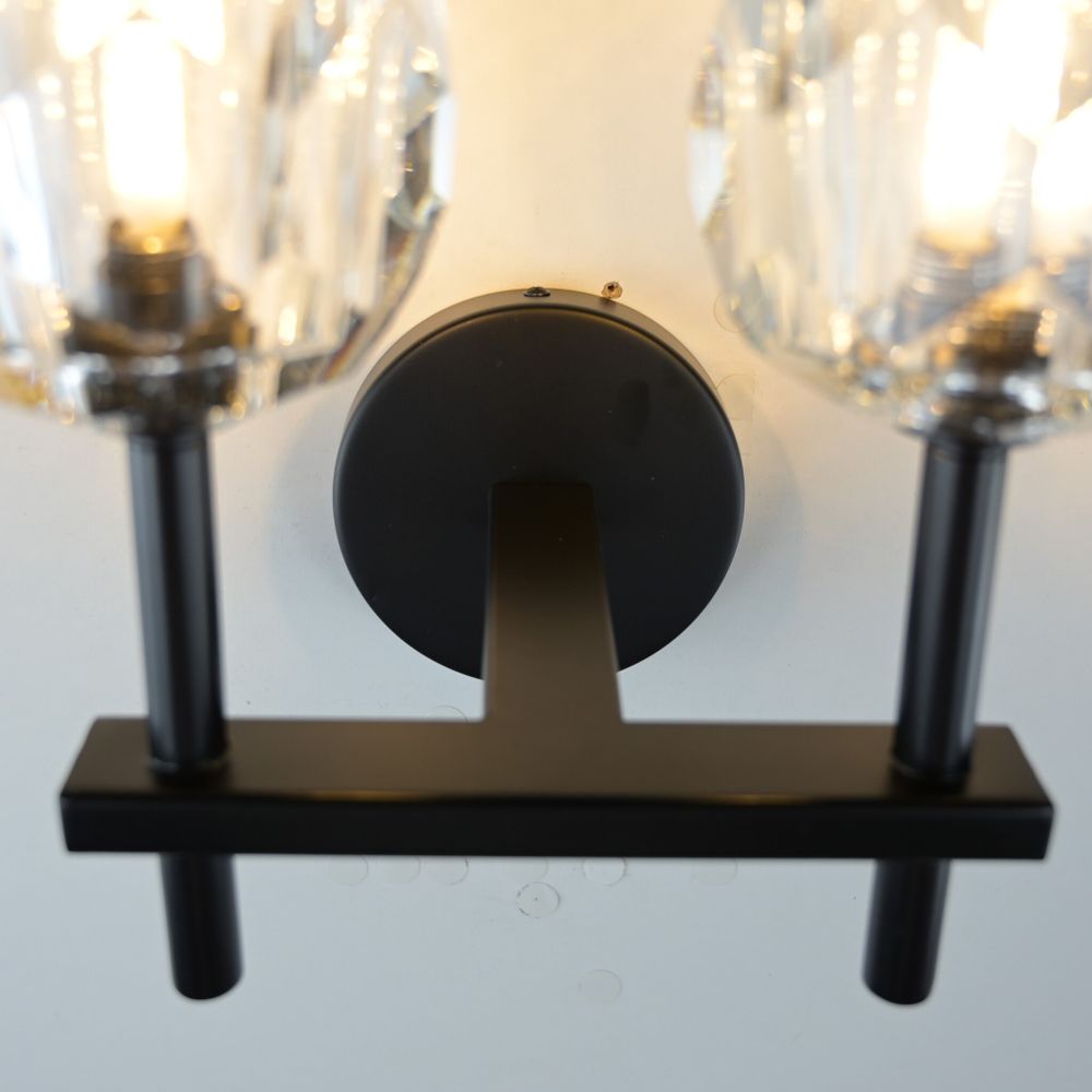 Бра Boule De Cristal Double Sconce Brass Черный By Imperiumloft
