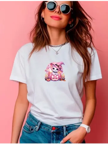 Футболка Y2K кошка тыква. Хэллоуин