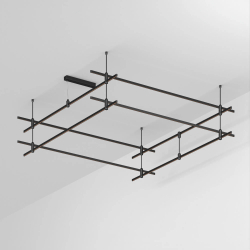 Основание ART-APRIORI-QUADRAT-2-ROD-400-2000x2000 (BK) (Arlight, IP20 Металл, 3 года) 048550