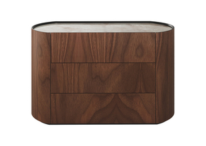 Комод Lagom 3 ящика ширина 120 см (орех, камень OV)