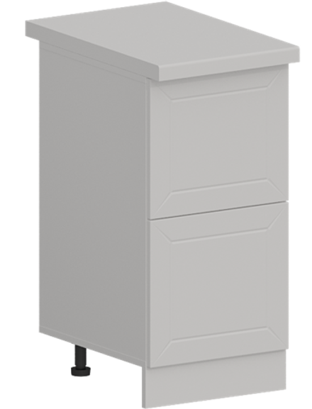 Кухня Модуль ШН2Я 400 Графит / Белый