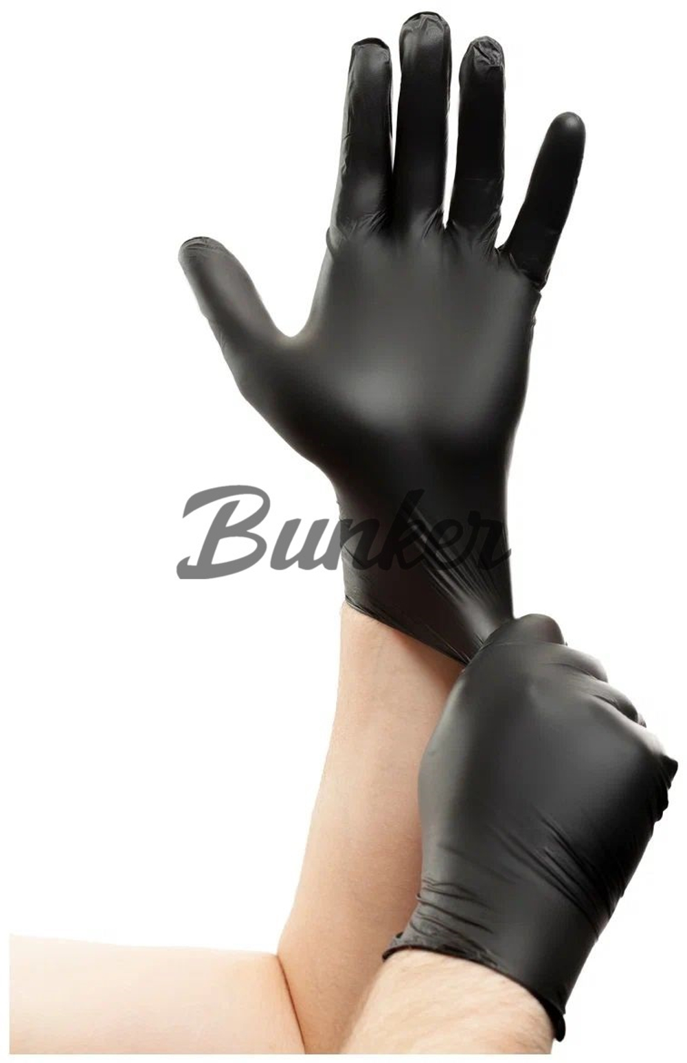 Перчатки винилнитриловые черные L