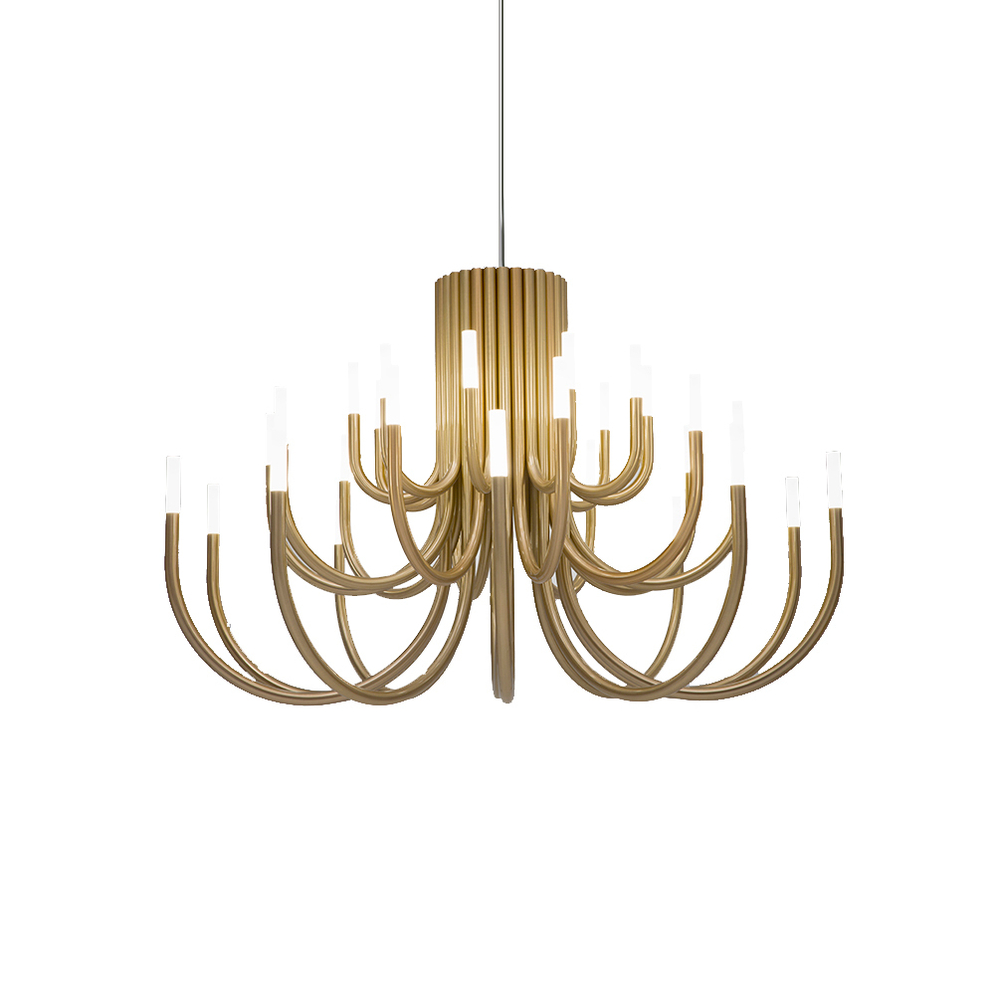 Pendant design lamp  Palma by Alma 18 lampshades (Gold)