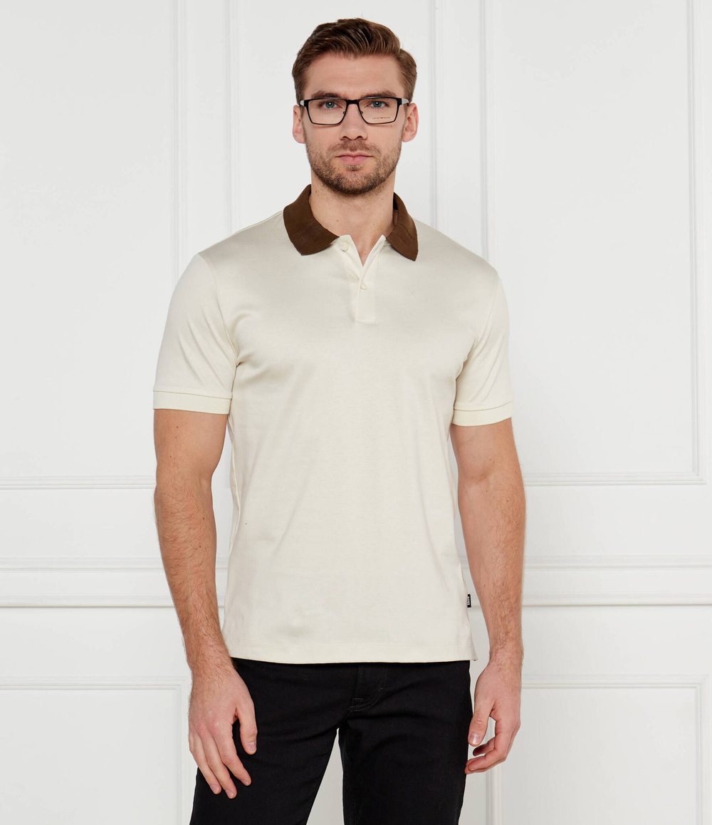 Поло H-Phillipson BOSS BLACK - бежевый(50521127)