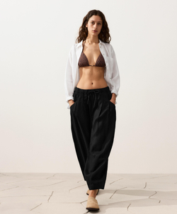 OYSHO Треугольный топ-бикини с анималистическим принтом, коричневый