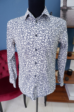 Рубашка H&M с принтом 44 размер