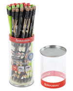 Карандаш ч/г HB "Japan food" с ластиком, корпус в ассорт. (STAFF)