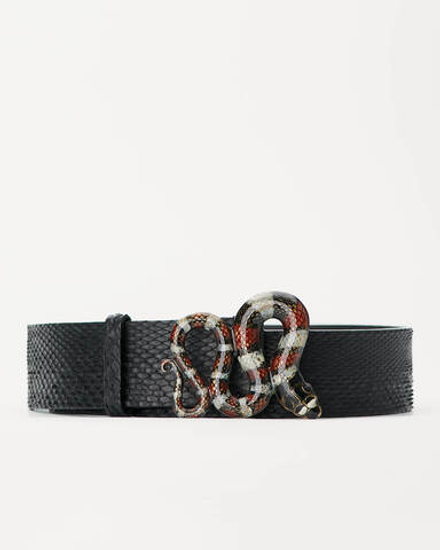 Пояс из кожи змеи