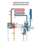Котел газовый двухконтурный Ferroli Vitatech D F13 (13 кВт), 220В