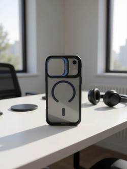 Прозрачный чехол Crystal Stand Case для iPhone 17 Pro Max