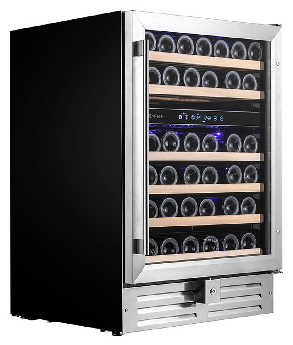 Винный шкаф Temptech Premium WPQ60DCS нерж. сталь