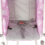 Санки-коляска "Наши Детки 3-1К" со снежинками на сиреневом