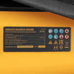 Опрыскиватель ранцевый аккумуляторный DP-10LA, 10 л, 12 В, 8 Ач Denzel