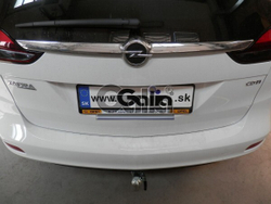Фаркоп оцинкованный Galia O062A для Opel Zafira Tourer C 2012-(паспорт и сертификат в комплекте)(без электрики)