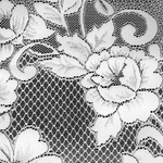 Полотно жаккардовое рис. 2-15-20 Б,  высота 0.8м, цвет белый, Россия.